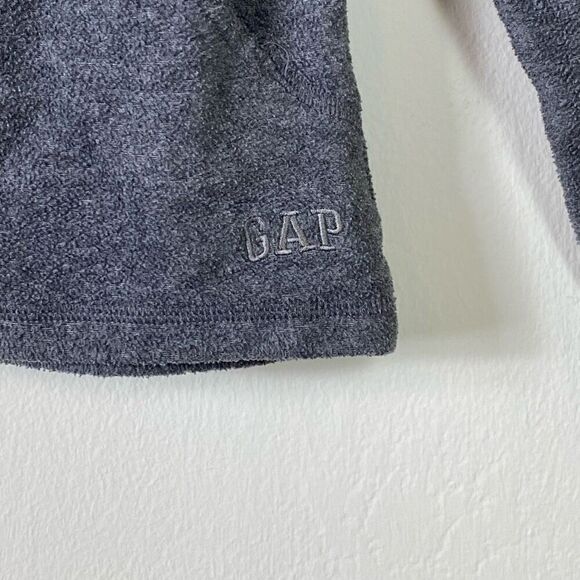 Gap Women’s Grey Terry Fleece Zip Up Lightweight Hooded Jacket Size M - Picture 4 of 4